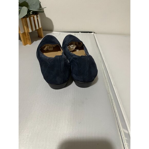 Naturalizer Women's Navy Blue Suede Slip-On Loafers Size 8.5M - Picture 8 of 16